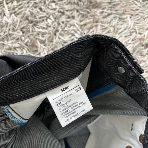 Acne Kex 1 Dark Wash Skinny Jeans 27/32 Women's - Picture 7 of 9